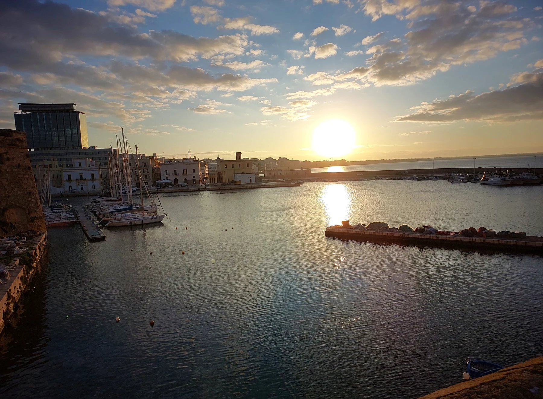 Panorama sul porto di Gallipoli, Lecce